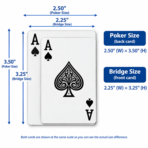 card sizes shown
